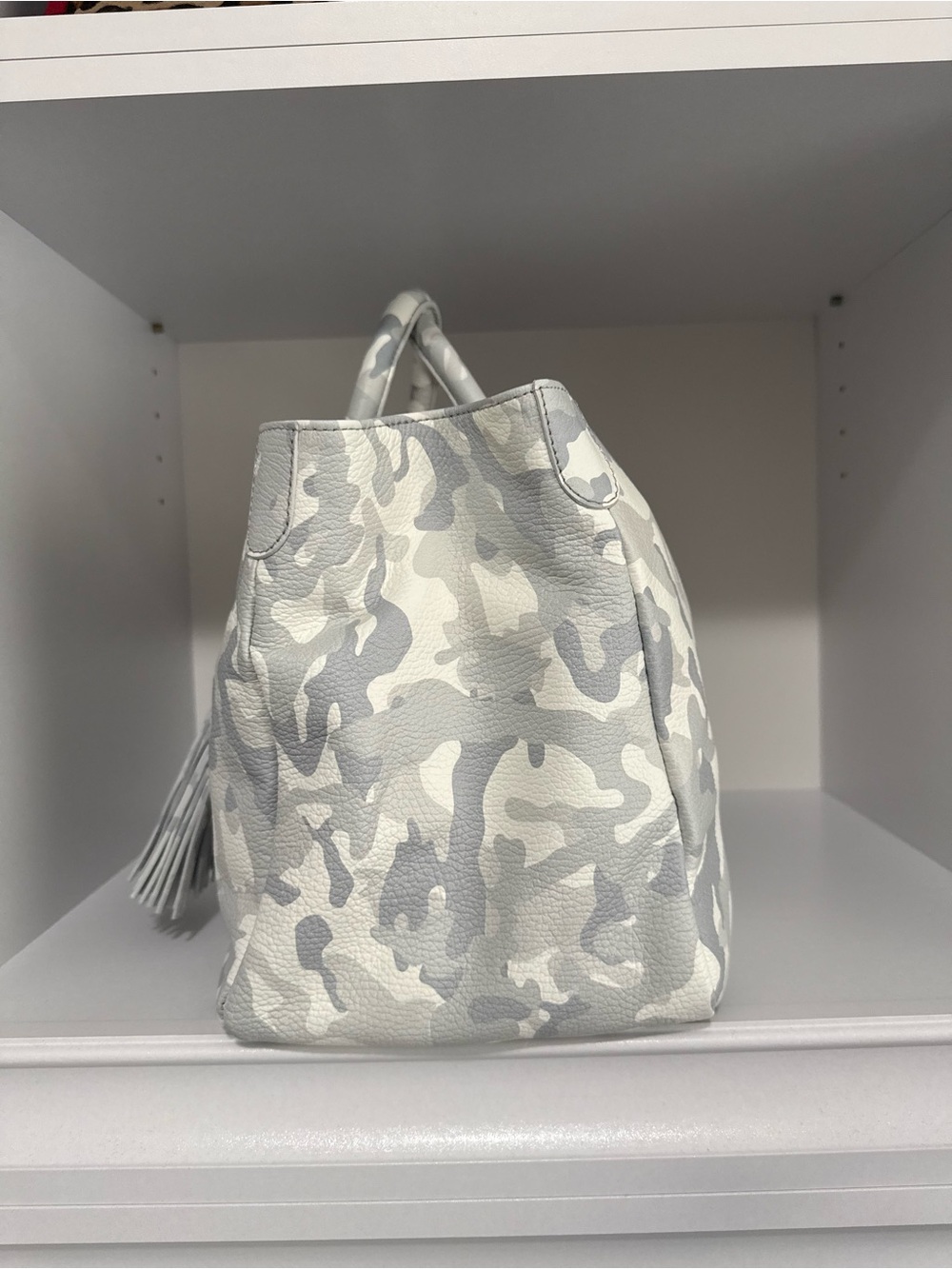 New Mark & Graham Camo Elisabetta tote & tassel keychain bag charm - Picture 4 of 11